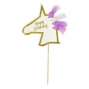 Cake topper tête de licorne