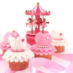 Carrousel musical rose