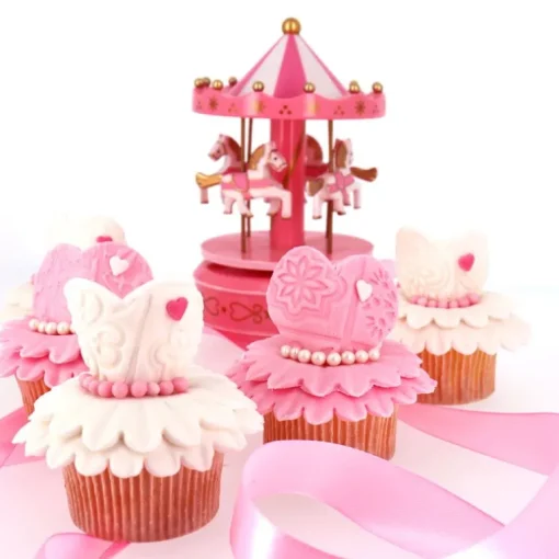 Carrousel musical rose