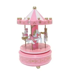 Carrousel musical rose