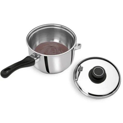 Casserole bain-marie avec couvercle inox 16 cm