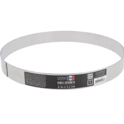 Cercle à entremets inox H 3,5 cm Ø 30 cm