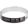 Cercle à tarte perforé inox H 2 cm Ø 10 cm