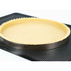 Cercle à tarte perforé inox H 2 cm Ø 8 cm