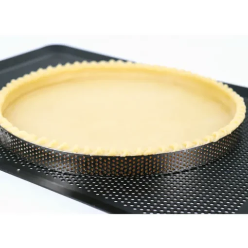 Cercle à tarte perforé inox H 2 cm Ø 8 cm