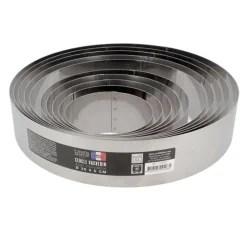 Cercle à vacherin inox H 6 cm Ø 28 cm