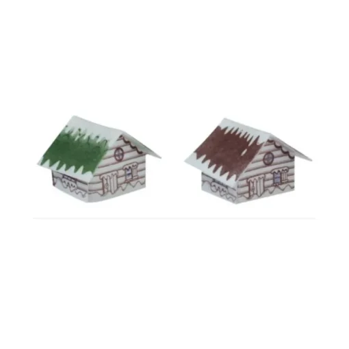 Chalets blancs en azyme assortis (x70)