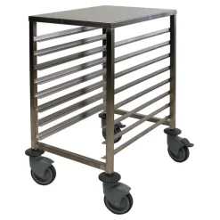 Chariot bas inox 8 niveaux 600x400