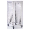 Chariot de fermentation inox 60x80 cm entrée 600 20 niveaux
