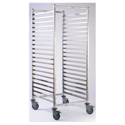 Chariot de fermentation inox 60x80 cm entrée 600 20 niveaux
