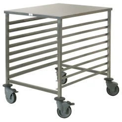 Chariot de fermentation inox 60x80 cm entrée 600 8 niveaux