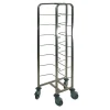 Chariot inox pour 8 bacs à pâtons espacement 18,5 cm