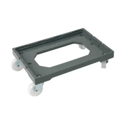 Chariot porte-bacs norme europe 600x400 pour mannes Allibert