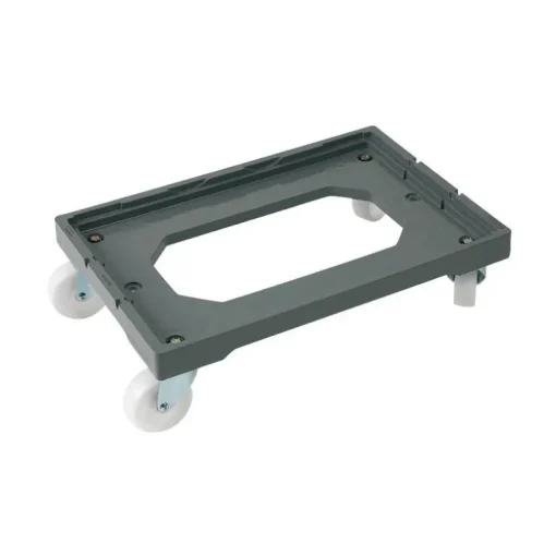 Chariot porte-bacs norme europe 600x400 pour mannes Allibert