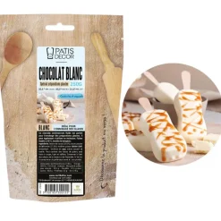 Chocolat blanc spécial préparations glacées Patisdécor 250 g