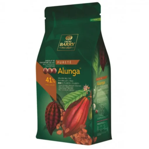 Chocolat de couverture au lait Alunga 41 % 5 Kg