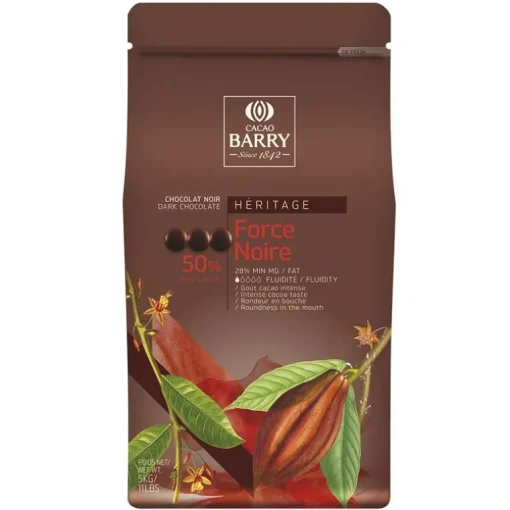Chocolat noir pistoles Force Noire 50 % 5 kg