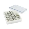 Coffret 26 douilles décors inox