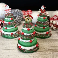 Coffret Mes Macarons Sapins de Noël