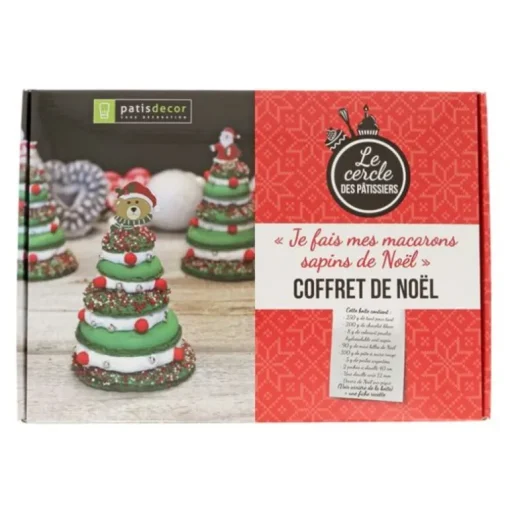 Coffret Mes Macarons Sapins de Noël