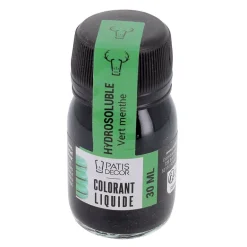 Colorant liquide hydrosoluble vert menthe 30 ml