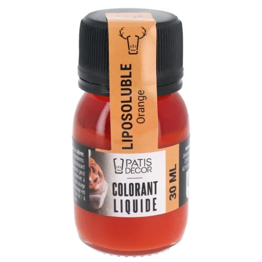 Colorant liquide liposoluble orange 30 ml