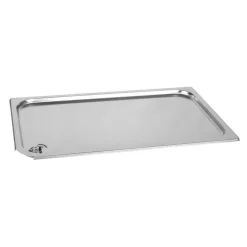 Couvercle inox étanche GN 1/1 - pour bac gastronorme sans anse