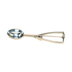 Cuillère à glace inox à pince ovale 40 portions au litre 57x38 mm