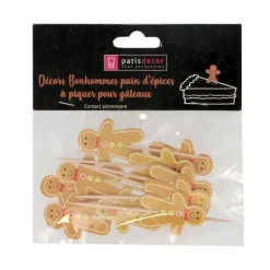 Cupcake Toppers Bonshommes Pain d'Epices (x12)