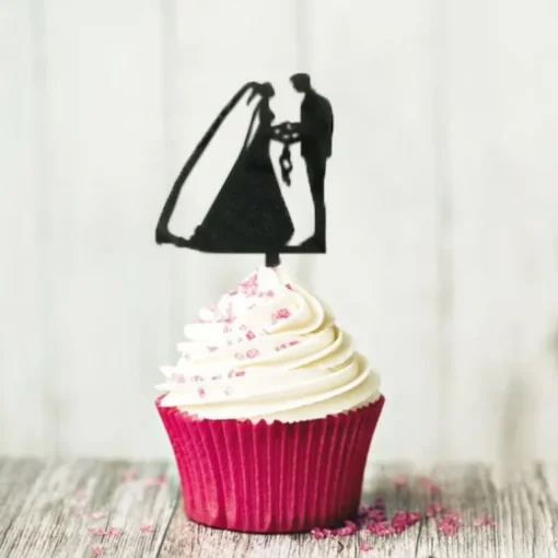 Cupcake Toppers Couples de mariés (x 8)
