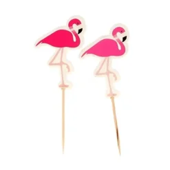 Cupcake Toppers Flamants roses (x 12)