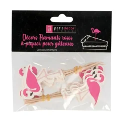 Cupcake Toppers Flamants roses (x 12)