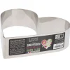 Cœur à mousse inox H 4,5 cm L 16 cm