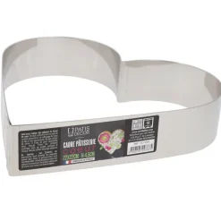 Cœur à mousse inox H 4,5 cm L 22 cm