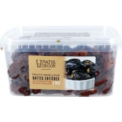 Dattes entières dénoyautés 1 kg