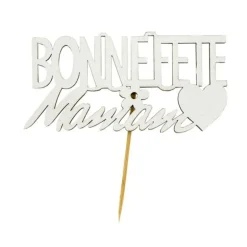 Décor Bonne Fête Maman sur pique (x30)