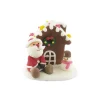 Décor comestible Père Noël assis et chalet (x12)