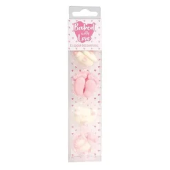 Décors comestibles bébé fille assortis (x13)
