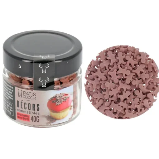 Décors comestibles bonhommes pain d'épices 40 g