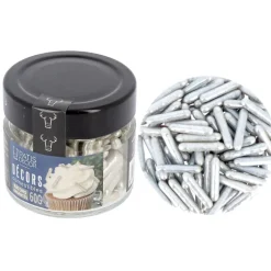 Décors comestibles bâtons argentés 60 g