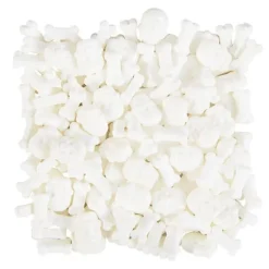 Décors comestibles crânes blancs Wilton