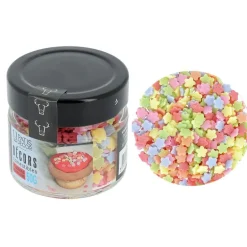 Décors comestibles fleurs multicolores 50 g