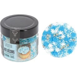Décors comestibles flocons assortis 60 g