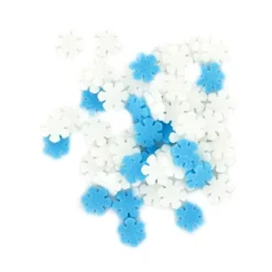Décors comestibles flocons bicolores 45 g