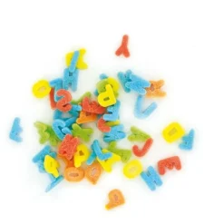 Décors comestibles lettres multicolores 40 g