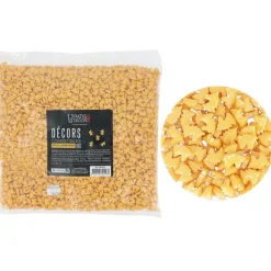Décors comestibles têtes de licorne dorées 1 kg