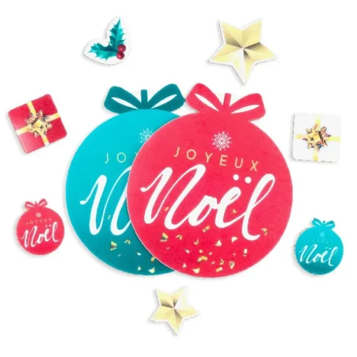 Décors en azyme assortis thème Boule de Noël