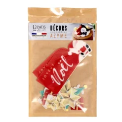 Décors en azyme assortis thème Hotte du Père Noël