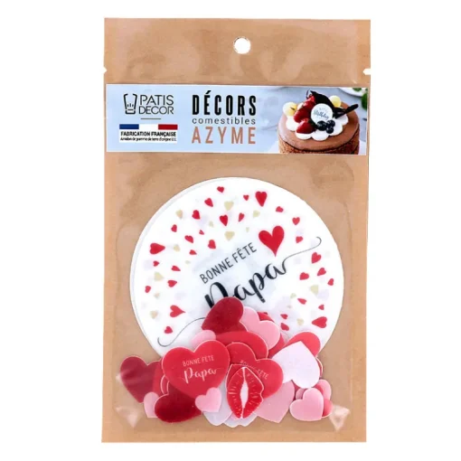 Décors en azyme assortis thème fête des pères