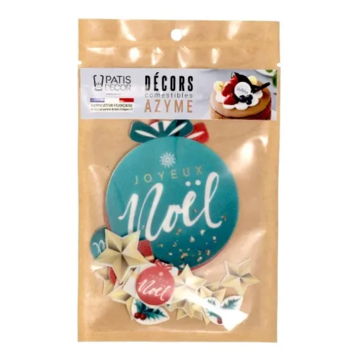Décors en azyme assortis thème Boule de Noël